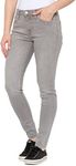 True Religion Women's Jennie Mid Rise Curvy Fit Skinny Ankle Jean, Light Wash Grey, 27