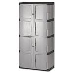 Rubbermaid FG708300MICHR Four-Shelf Double-Door Resin Storage Cabinet 72-Inch