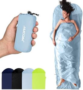 JAICOM Ultralight Sleeping Bag Liner - 4.3/5.3 oz Washable Adult Sleep Sack