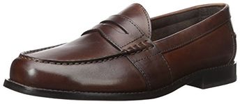 Nunn Bush Men's Noah Penny Loafer Dress Casual Slip On Shoe, Brown, 10.5 Wide