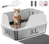 Stainless Steel Cat Litter Box with