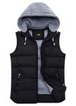 ZSHOW Women's Sleeveless Jacket Hooded Outwear Vest Black XL