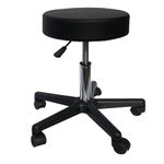 Kunova Round Height Hydraulic Adjustable Rolling Stool, Drafting Stool with Large Wide Base Great for Spa Facial Massage Tattoo Doctor Technician Office or Home use