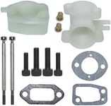 AUMEL Intake Elbow Manifold Kit for Husqvarna Chainsaw 61 268 272 Carburetor Muffler Bolt Screw Gasket 503496901,501806602