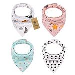 iZiv 4 PACK Baby Bandana Drool Bibs