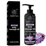 Dude's Love Organic - Lavender Floral Edible Full Body Massage Oil - Relaxing, Calming | No Stain & Non-Sticky |with Fractionated Coconut Oil, Orange Blossom & Lavender Oil - 8.45 Fl Oz