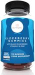 Premium Black Elderberry Gummies – Black Elderberry with Vitamin C & Zinc – Helps Support Immune System – Great Tasting Sambucus Elderberry Gummies – Raspberry Flavored Elderberry Gummies – 90 Gummies