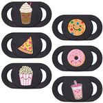 Veekyvicky Laptop Camera Cover Slide Webcam Cover for Privacy Fits for Mini PC, PC, Surface, Tablet, Desktop Computer, Smart Phone - 6 Packs, Sweets