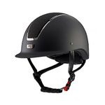 Premier Equine Odyssey Horse Riding Helmet 4900 Navy Or Black, Black, 55/57 cm