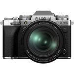 Fujifilm X-T5 40MP APS-C X-Trans Sensor|Pixel Shift|IBIS System|Ultra high Resolution mirrorless Camera|6k 30p|1/180000 Shutter Speed|Quick Lever for Photo/Video with XF 16-80mm f/1:4 Lens -Silver