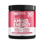 Optimum Nutrition Amino Energy Pre Workout Powder, Energy Drink with Amino Acids, BCAA, L-Glutamine and L-Leucine, Food Supplement with Vitamin C and Caffeine, Watermelon Flavour, 30 Servings, 270 g