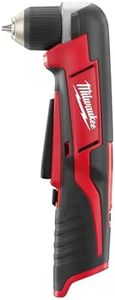 Milwaukee 2415-20 M12 12-Volt Lithium-Ion Cordless Right Angle Drill, 3/8 In, Bare Tool, Medium