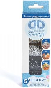 Diamond Dotz Dotz Sampler Pack Metallic - Freestyle Diamond Painting Beads, Diamond Art Beads, Replacement Drills, Loose Gems for DIY Crafts and Art Projects