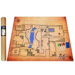 Power Beast Dungeon Grid Game Mat + Markers and Eraser + 4 Chests, Table Top Battle Role Playing Map, D&D, Dungeons and Dragons, DND, Dungeon Master.