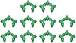 uxcell Lab Joint Clip Plastic Clamp Mounting Clips for 24/25 or 24/40 Glass Taper Joints Laboratory Connector Green 10Pcs