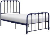 Lexicon Leongatha Metal Bed, Twin, Navy Blue