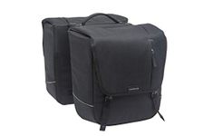 New Looxs Unisex Adult Nova Double Racktime Double Pannier Bag, Black, 32 litres