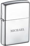 Personalized Polished Chrome Zippo Lighter with Free Engraving