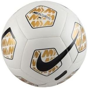 Nike Balón Unisex Nk Merc Fade, Blanco/Dorado/Negro, FB2983-102, 5