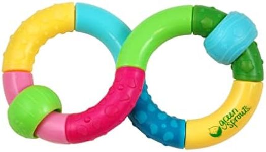 green sprouts Infinity Teether Rattle Toy,Multicolor