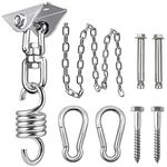 Heavy Duty Hammock Chair Hanging Kits 360 Degree Rotate Swivel Hanger for Swing Chair, Hammock, Egg Chair, Punching Bag, Yoga, Sandbag