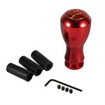 Keenso Universal Automatic Manual 5 Speed Gear Shift Knob Aluminum Car Gear Shifter Knob Stick Head Lever (Red) Gear knob/Shift Accessories Gear knob/Shift Accessories