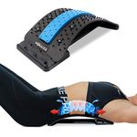 MORALEQ Lumbar Back Stretcher,Magnetic Acupressure Points Back Pain Relief Device,Multi Level Spinal Massager For Chair&Car,Pain Relief For Herniated Disc,Sciatica,Scoliosis,Lower Upper Back Support