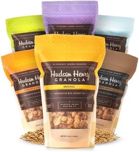 Hudson Henry Collections Granola Variety Pack | Small Batch Baked Gluten Free Granola with Pure Maple Syrup, Extra Virgin Olive Oil & Pumpkin Seeds | Soy Free, Vegan & Non-GMO | 6 Pack, 12 oz Bags