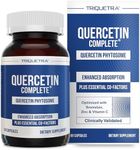 Quercetin Complete® Quercetin Phytosome with 50X Higher Absorption, Clinically Proven & Patented Quercefit – Most Effective Form of Quercetin – Enhanced with Bromelain, Zinc & Vitamin C (60 Capsules)