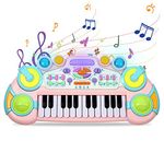 Cozybuy Piano for Kids, 24 Keys Kids Piano for Toddlers 1-3, Multifunctional Toddler Piano Girl Toys Baby Piano Kids Keyboard for Toddlers, Birthday Gifts for 1-6 Years Old Boys and Girls Gifts