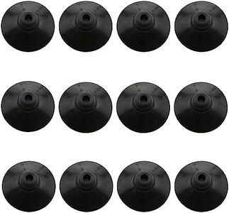 Wantane Fish Tank Suction Cup Clips Black Sucker Clips Aquarium Suction Cup Clips Fish Tank Attachments for Tank Pump, Overhead Line Tube,etc. （28mm/1.1inch）-12PCS