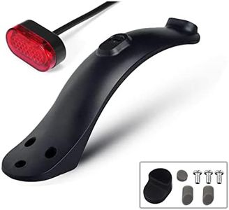 Yungeln Electric Scooter Fender Rear Mudguard Compatible with Xiaomi 1S M365 Pro Electric Scooter Rear Fender with Taillights Replacement Part Accessory