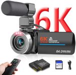 Video Camera Camcorder, HD 6K 64MP 