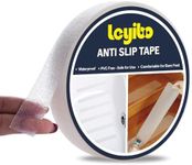 Leyibo Anti Slip Tape Clear Waterproof Outdoor/Indoor, 1" x 22Ft Non Slip Traction Grip Tape for Bathtubs, Boats, Stairs, Pools, Transparent, Soft, Comfortable for Bare Feet (1" X 22')