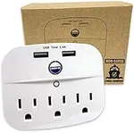 Cruise Power Strip No Surge Protector with USB Outlets - Ship Approved (Non Surge Protection) Cruise Essentials in 2024 & 2025 (White)