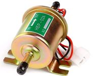 YONEDA Universal 12V Low Pressure 2.5-4 PSI Gas Diesel Inline Electric Fuel Pump HEP-02A (2.5-4 PSI)