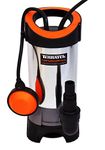 Terratek 1100W Stainless Steel Submersible Water Pump, Suitable for Pumping Dirty Water, Great for Swimming Pools, Flooded Cellars, Large Ponds & More Silver