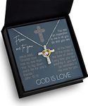 epiphaneia Christian Cross Pendant Necklace - Unique Gifts for Women & Men - Easter or Birthday Presents - Arrive Beautifully Gift Boxed - Sterling Silver & Gold Plated, Petals are triple plated in