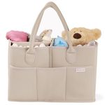 Roo and Bear 100% Waterproof Neoprene Diaper Caddy Organizer Basket – Versatile Nursery Storage & Portable Diaper Bag Tote – Perfect Baby Registry Gift for New Parents!