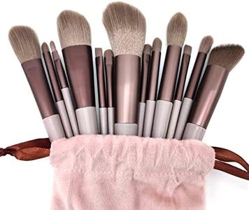 Makeup Brushes,Makeup Brush Set Premium Synthetic Foundation Brush Face Contour Brush Blending Face Powder Blush Concealers Brush Make up Brushes Set (13Pcs pink)