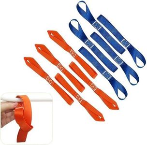 10pcs 11.6" Soft Loop Tie Down Straps,1500 lb Load Capacity 4,500lb Breaking Strength Belt for Secure and Confident Trailering of Motorcycle Dirtbike ATV UTV Trailers etc- Blue, Orange