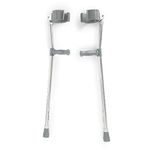 McKesson Forearm Crutches, Arm Crutch, Adjustable, Steel Frame, 28 in x 37 in, 1 Box