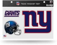 Rico Industries NFL New York Giants Die Cut Team Magnet Set Sheet , 8.5 x 11-inches