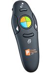 PowerPoint Presentation Clicker, USB Wireless Presenter Remote with Lazer Pointer, Black, for Microsoft Power Point RF 2.4 GHz