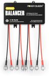 Power Queen Battery Equalizer 48V (4 * 12V) for 24V/36V/48V Batteries Bank | Voltage Balancer Support for LiFePO4 / AGM / Gel / FLA / SLA/Lead Acid, Active Equilibrium, Ideal for RV Solar Home Off Grid
