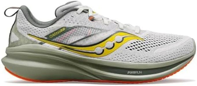 Saucony Mens Omni 22 Fog/Bough Running Shoe - 9 UK (S20926-110), Grey