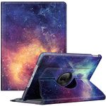 Fintie Rotating Case for iPad 9th Generation (2021) / 8th Generation (2020) / 7th Gen (2019) 10.2 Inch - 360 Degree Rotating Protective Stand Cover with Pencil Holder, Auto Wake Sleep, Galaxy