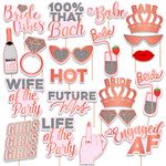 Party Propz Bride To Be Props For Bachelorette Party-20Pcs Bride To Be Photo Booth Props|Bride To Be Decorations|Bridal Shower Decoration