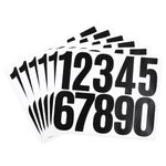 HASWARE Mailbox Numbers: 6 Sheets Number Stickers - Waterproof and Self Adhesive for Address, Sign, Door (3" Black 60 Pcs)