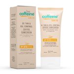 mcaffeine Matte Sunscreen Spf 50 For Men & Women | Lightweight, Water Resistant, Zero White Cast | Sun Protect, Prevents Tan & Repairs Uv Damage - 50Ml - All Skin Type, Oily, Dry, Sensitive, Normal